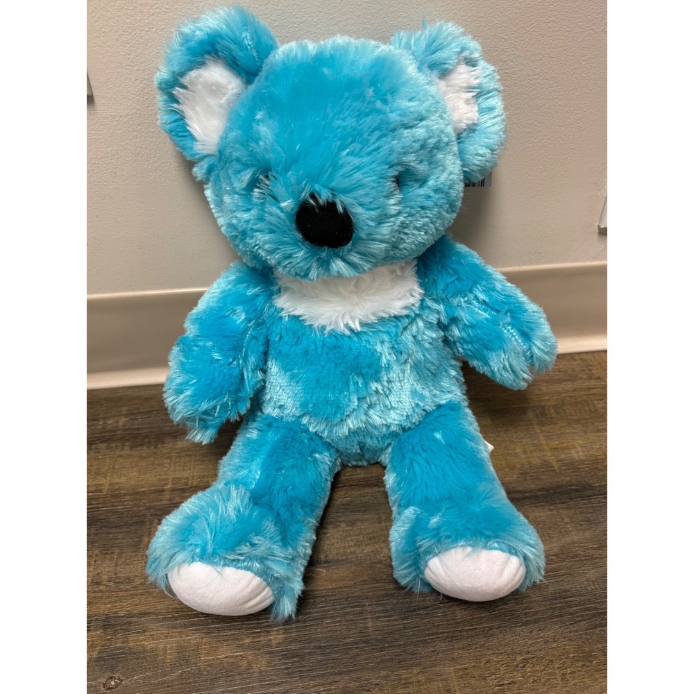 Build-A-Bear Koala Plush Unisex Medium Aqua Blue NWT Shaggy Stuffed Animal